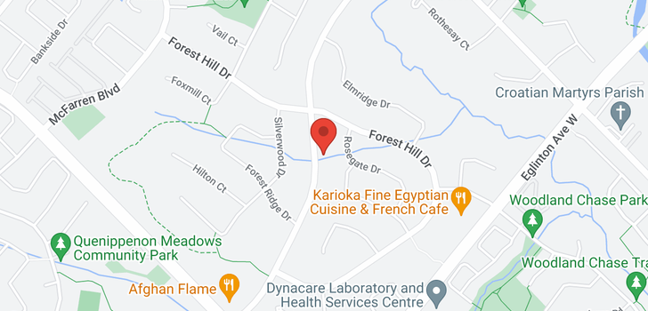 map of 2390 ERIN CENTRE BLVD
